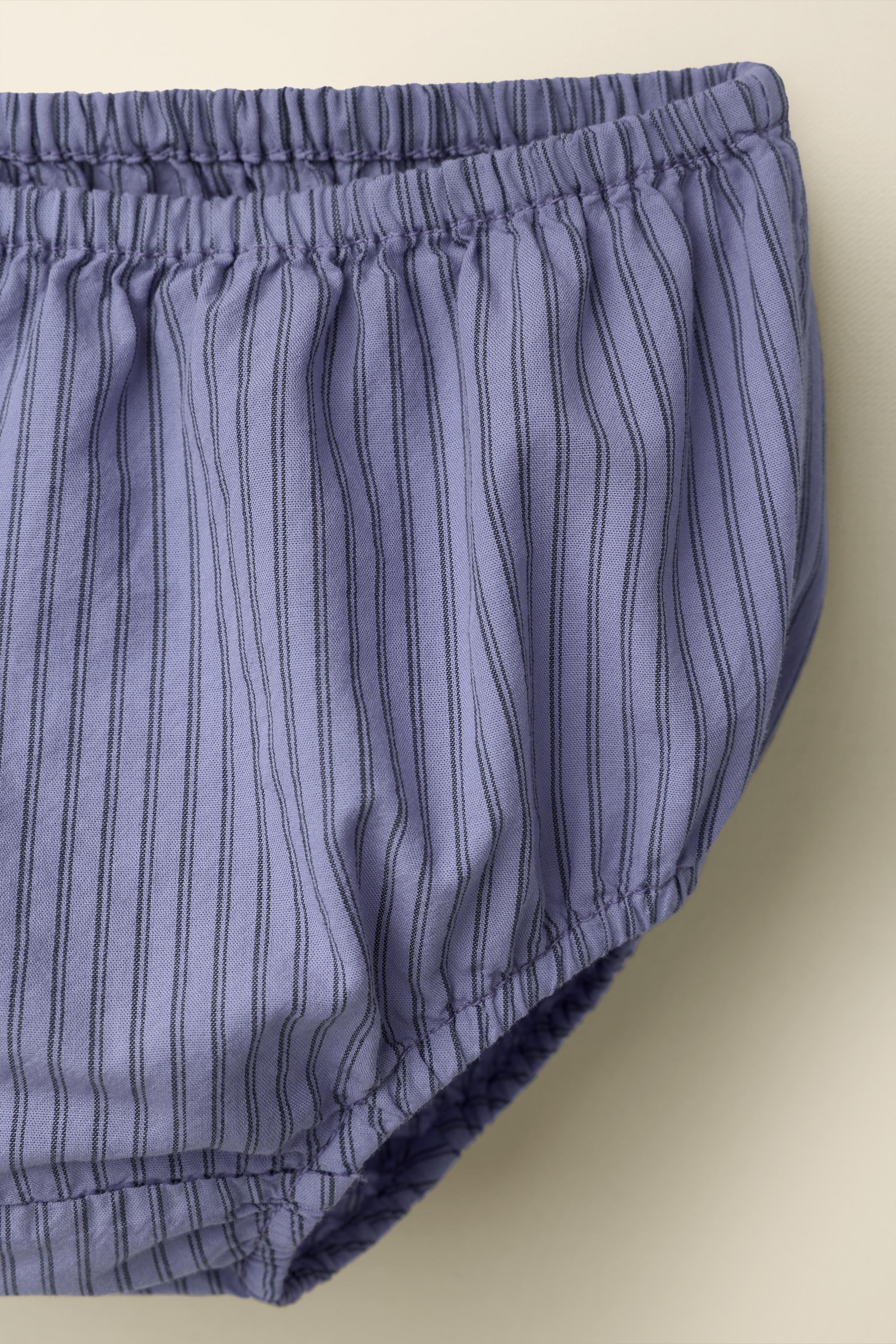 STRIPED DRESS AND BLOOMERS CREATED BY CARAMEL LONDON X ZARA